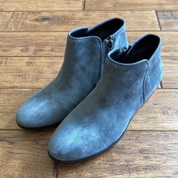 Sam Edelman Petty Ankle Boot Bootie Gray Suede Size 6.5 New NWOB - Picture 7 of 13